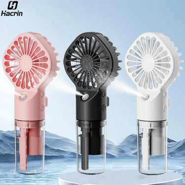 Tragbarer Mini Ventilator | Nano Nebel Luftbefeuchter | USB Wiederaufladbar | Leiser Betrieb