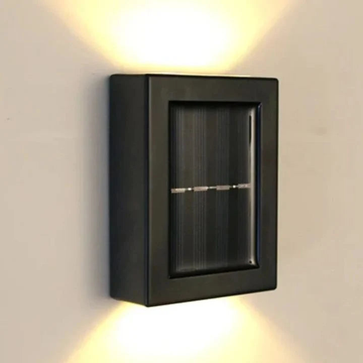 Solar Wall Light Double Shade Outdoor