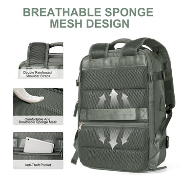 Women's Travel Backpack | Waterproof Nylon | Anti-Theft Design | 35L Capacity