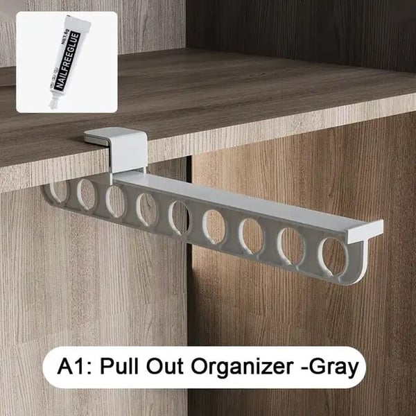 Extendable Clothes Rail Metal Adjustable Hanging Rack