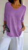 Fleura™ – Chic & Feminine Knitted V-Neck