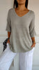 Fleura™ – Chic & Feminine Knitted V-Neck