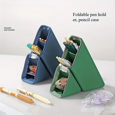 Foldable Silicone Pen Holder for Desk | Expandable Large Capacity | Portable Pencil Cup Organizer