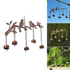 Metal Bird Wind Chime Outdoor Garden Decor