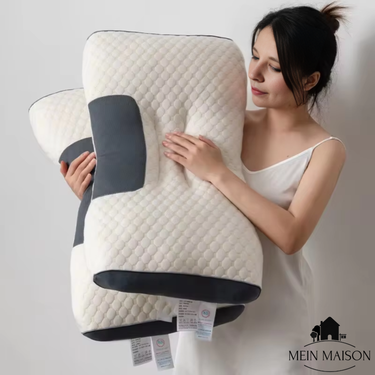 Orthopedic Neck Pillow | Ergonomic Contour | Memory Foam Filling & Breathable Cover | 40×35×6 cm