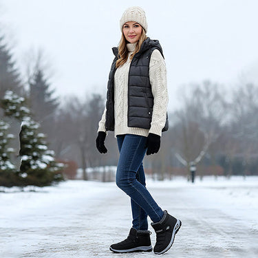 Cozy Waterproof Slip-On Winter Walking Shoes