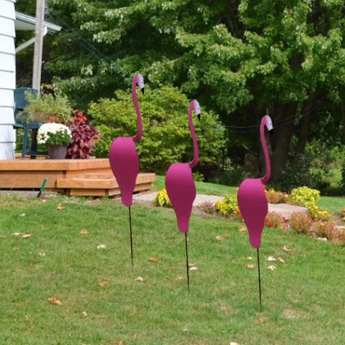 Flamingo Garden Statue Outdoor Yard Ornament