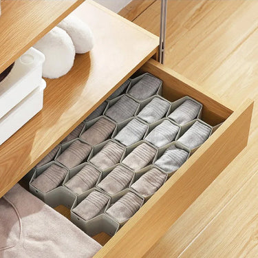 Drawer Organizer | Modular Honeycomb System | Expandable & Tool-Free Assembly | Space-Saving