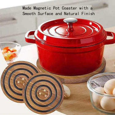 MagniWood™ - Stylish Magnetic Wooden Coasters for Home Decor