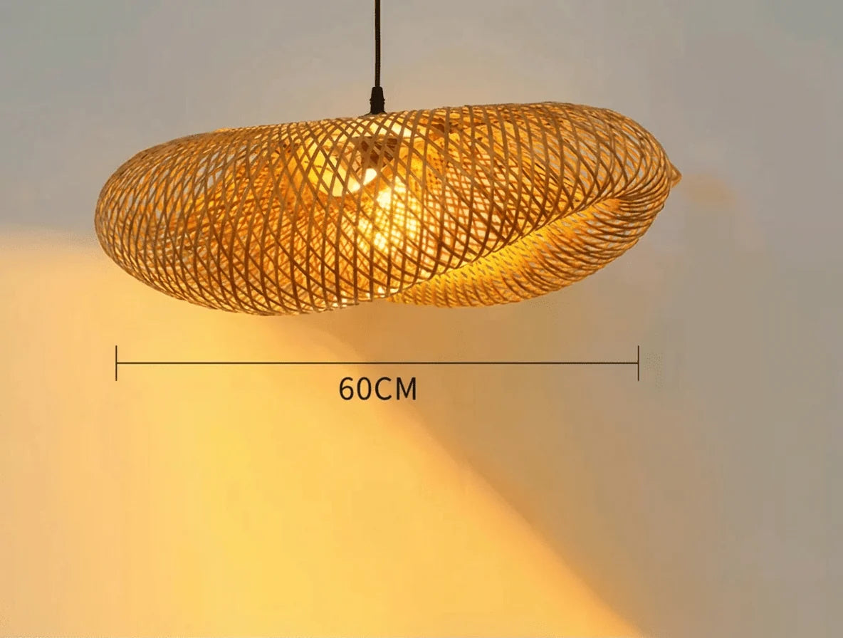 Bamboo Pendant Light Handmade
