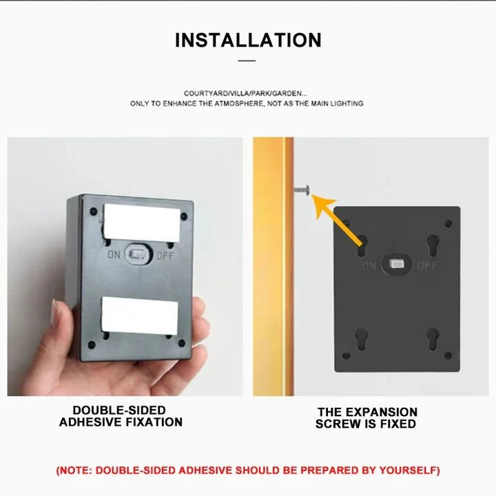 Solar Wall Light Double Shade Outdoor