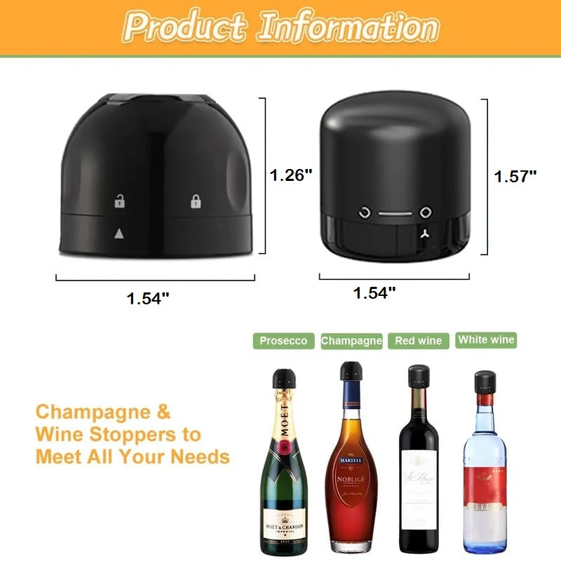 SipSavor™ - Airtight Champagne & Wine Bottle Stopper