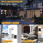 Solar Wall Light Double Shade Outdoor