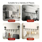 Adjustable Stainless Steel Towel Rack Suction Cups