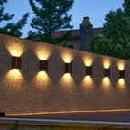 Solar Wall Light Double Shade Outdoor