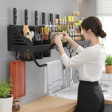 OrderlyNest™ - Kitchen Wall Shelf Organizer