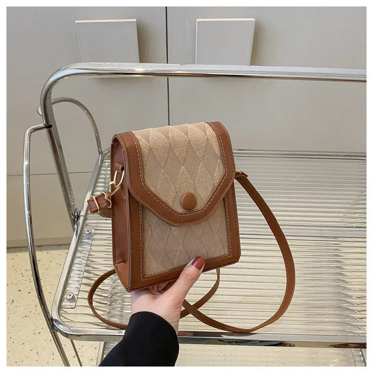 Fashion Mobile Phone Bag for Women Phone Pocket PU Leather Handbags Shoulder Bag Lady Crossbody Bags Small Bags for Phones