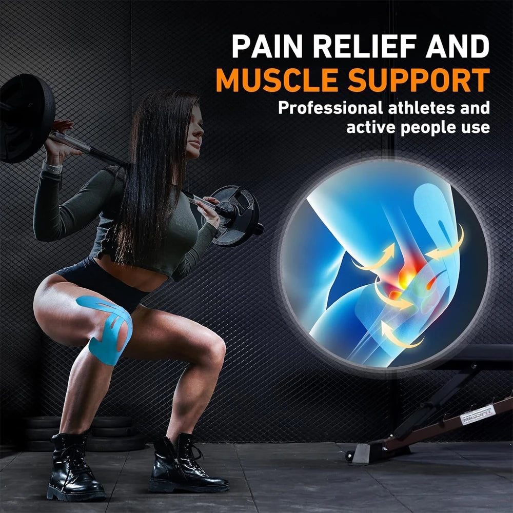 MoveFree™ - Pre-Cut Kinesiology Tape | Instant Joint Support That Lasts (6+4 FREE)