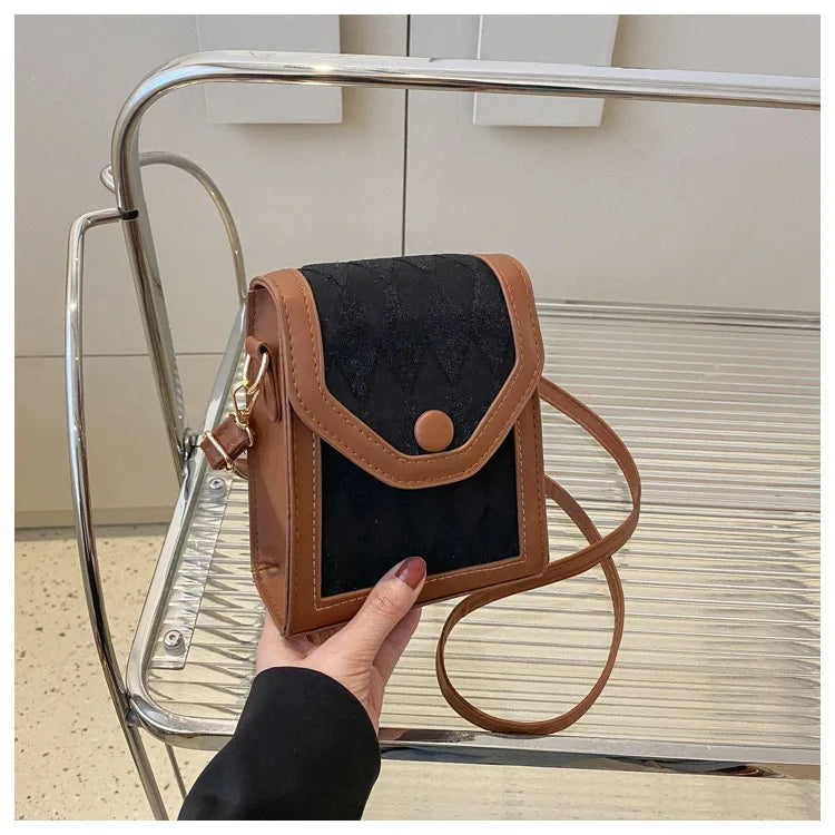 Fashion Mobile Phone Bag for Women Phone Pocket PU Leather Handbags Shoulder Bag Lady Crossbody Bags Small Bags for Phones