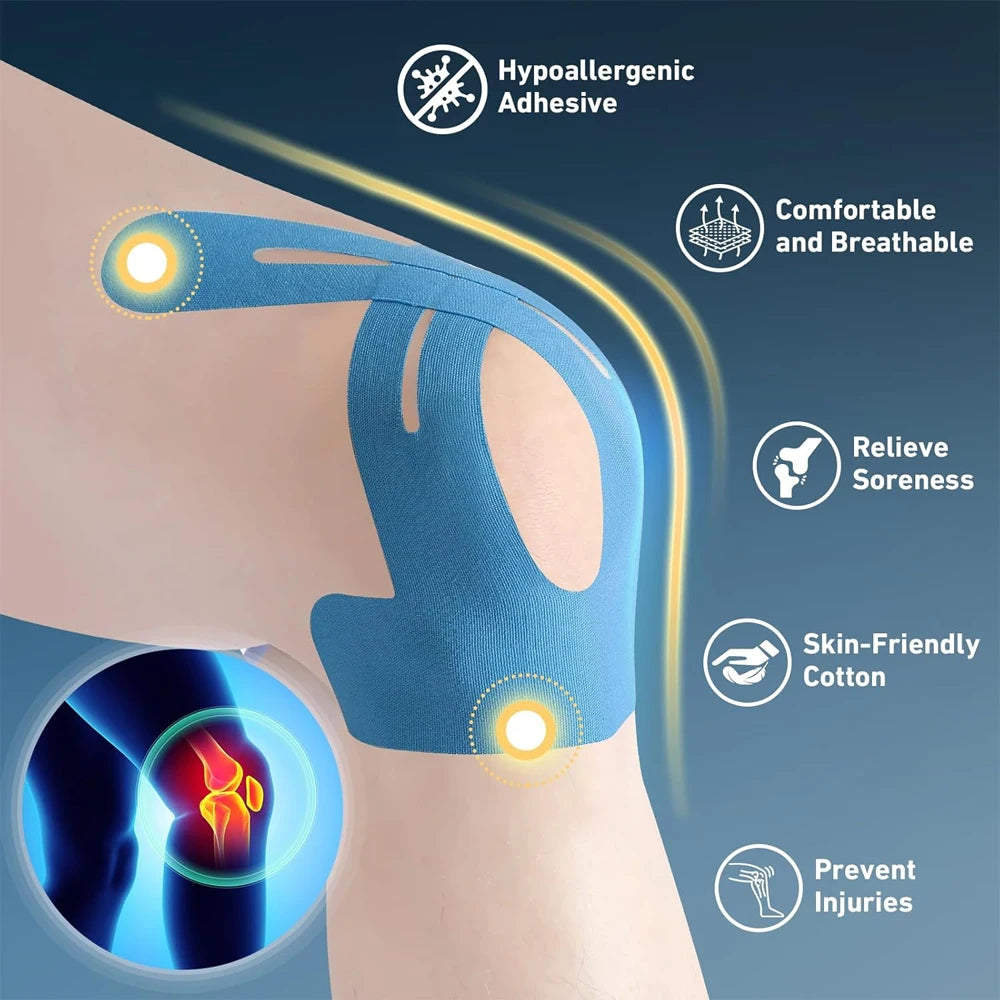 MoveFree™ - Pre-Cut Kinesiology Tape | Instant Joint Support That Lasts (6+4 FREE)