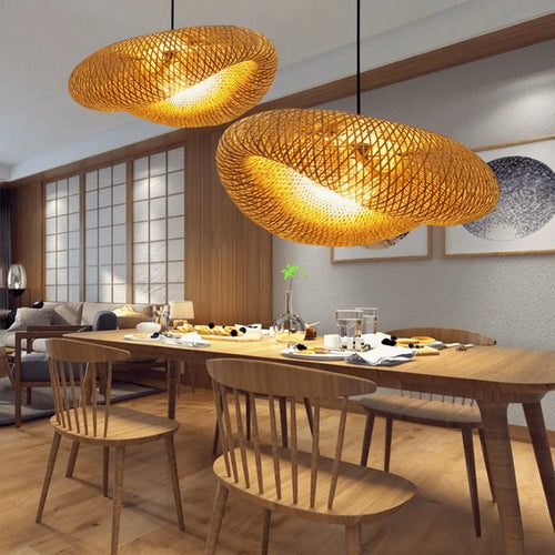 Bamboo Pendant Light Handmade