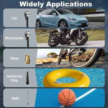 Tragbarer Auto-Reifenfüller | Kabellos 150 PSI | USB-wiederaufladbar | Kompakte Reisesize