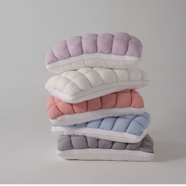 Ergonomic Sleep Pillow | Microfiber Filling & Breathable Cover | Machine Washable