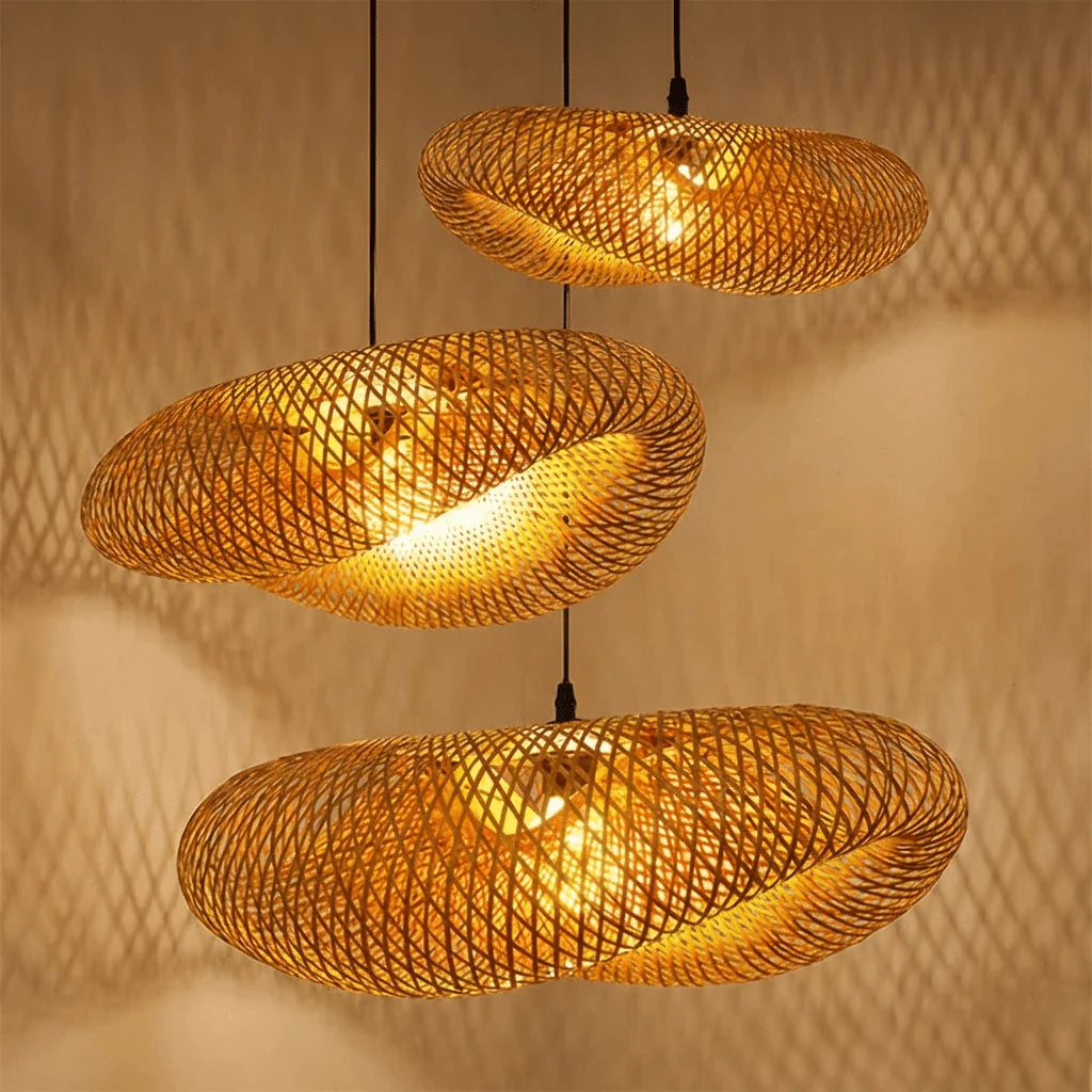 Bamboo Pendant Light Handmade