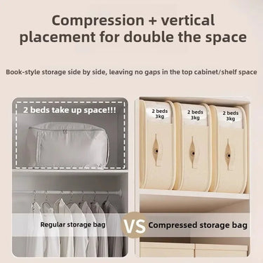 Vacuum Storage Bags | Space-Saving Compression | Reusable & Durable | Closet & Travel
