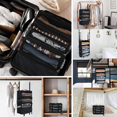 Suitcase Organizer | Foldable with Hanging System | Water-Repellent Oxford Fabric | Space-Saving