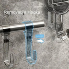 Adjustable Stainless Steel Towel Rack Suction Cups