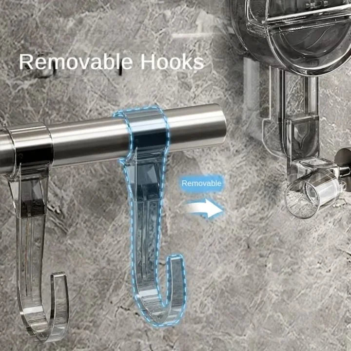Adjustable Stainless Steel Towel Rack Suction Cups