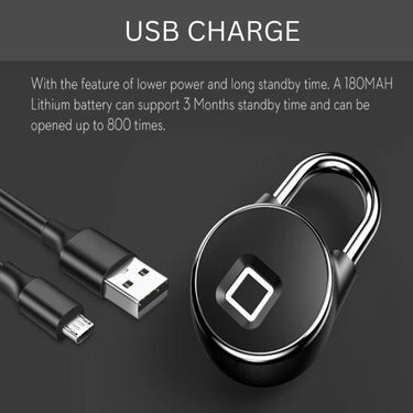 50% OFF | SecureEase™ - Smart Bluetooth Fingerprint Padlock for Keyless Safety