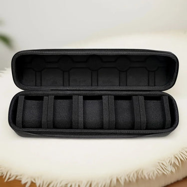 Watch Case | Hard-Shell Travel Organizer | 5-Watch Capacity, Soft Cushion Inserts