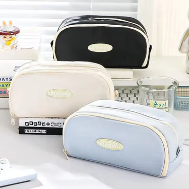 Pencil Case | Large Capacity 2-Layer Multi-Section | Durable Fabric | Back to School