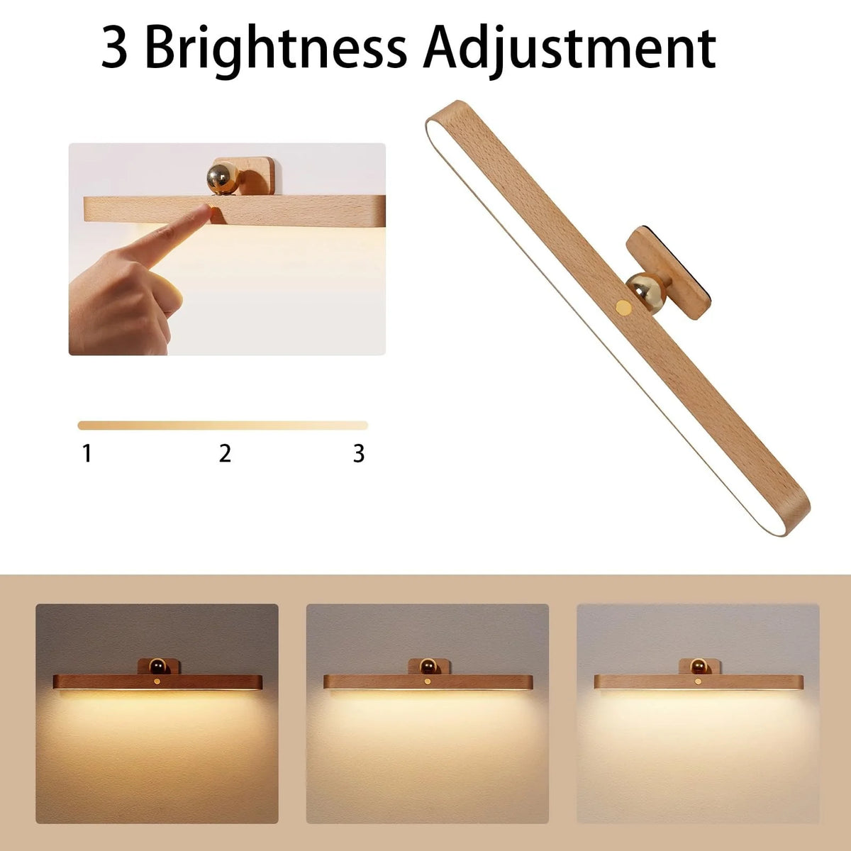 Wall Lamp Handmade Beech Wood