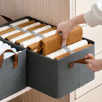 Storage Cabinet Organizer Wood Grain Finish