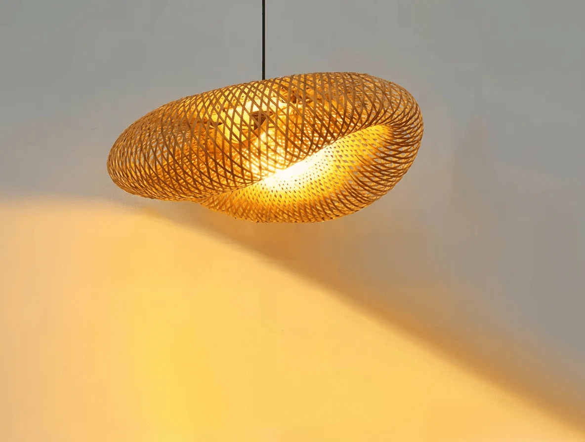 Bamboo Pendant Light Handmade