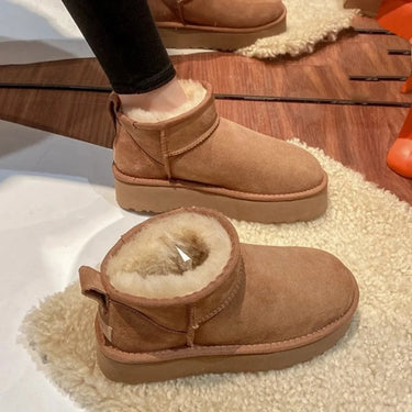 FurHaven™ - Classic Winter Mini Boots (Fully Lined With Fur) | 50% OFF