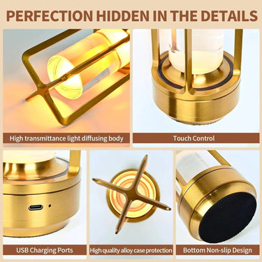 LED Crystal Metal Night Light