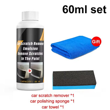 Car Scratch Remover Polish Set – Paint Repair Compound with Sponge & Towel