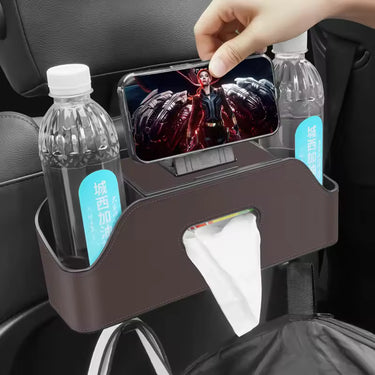 AutoOrganizer™ Car Seat Back Storage Box – Cup Holder & Tissue Organizer