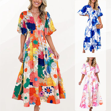 Floral Puff Summer Maxi Dress – For All Day Comfort
