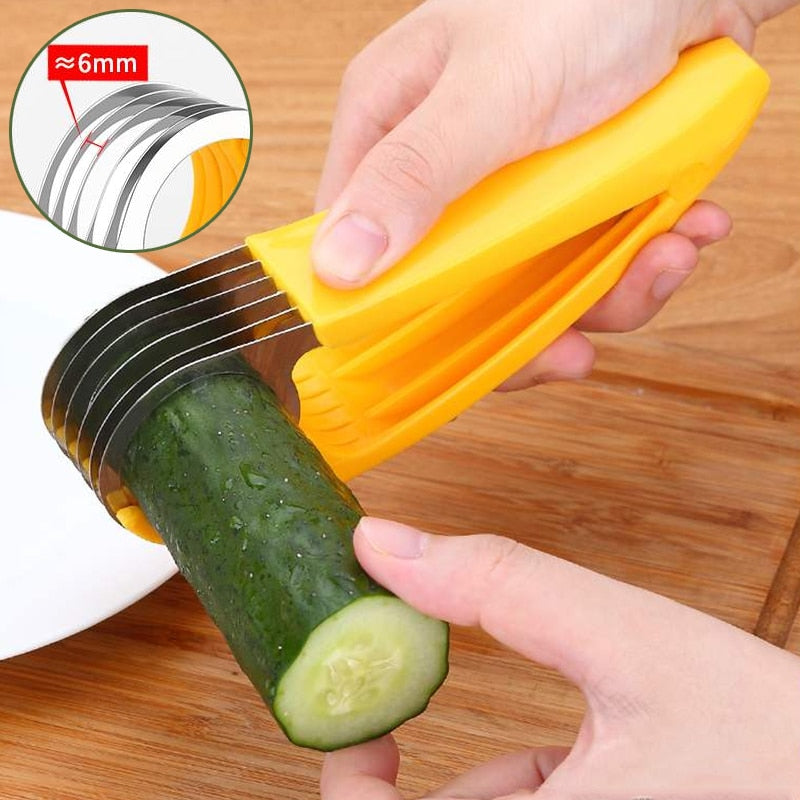 EasySlicer™ - Stainless steel vegetable and fruit slicer (1+1 FREE)